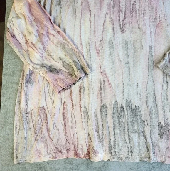 SOLD XCVI Tie Dye Relaxed Fit Short Sleeve Top - Picture 2 of 11